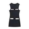 Elegant And Fashionable Round-neck Knitted Sleeveless Dress