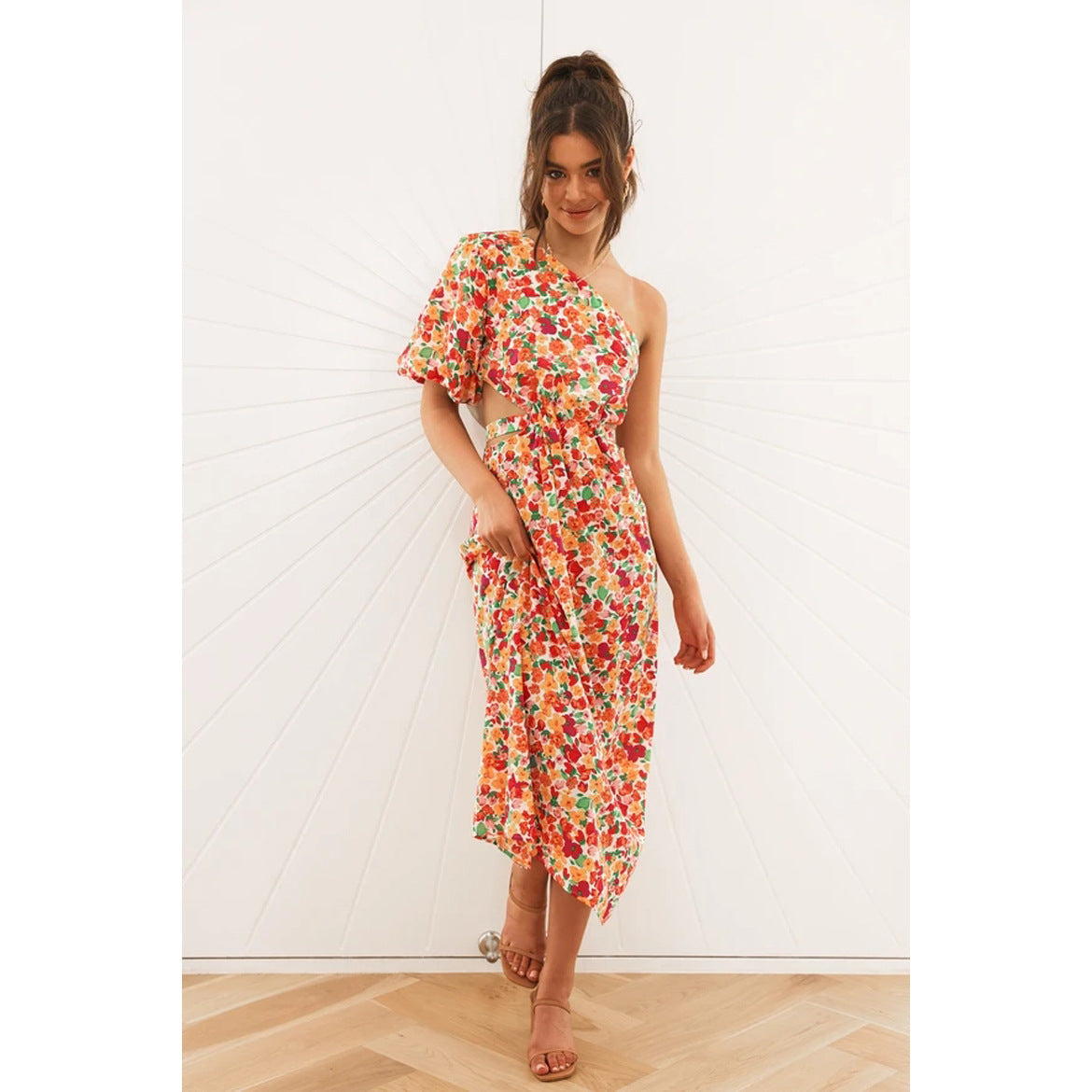 New Spring Summer Sexy Off-Shoulder Dress From Europe And America