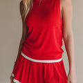 American Preppy Faux Two-Piece Dress