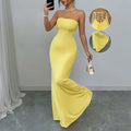 Fashionable Figure-hugging Strapless Backless Bandage Dress