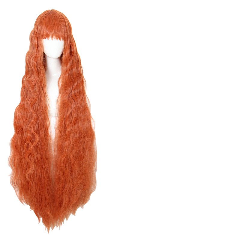 Cos Wig Orange 120cm Corn Scalding