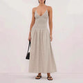 V-neck Slip Loose-fit Womens Dress