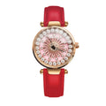 Time to run the watch Fashion female quartz watch Temperament leather watch female