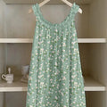 3D Digital Print Pastoral-style Womens Strap Lace Dress