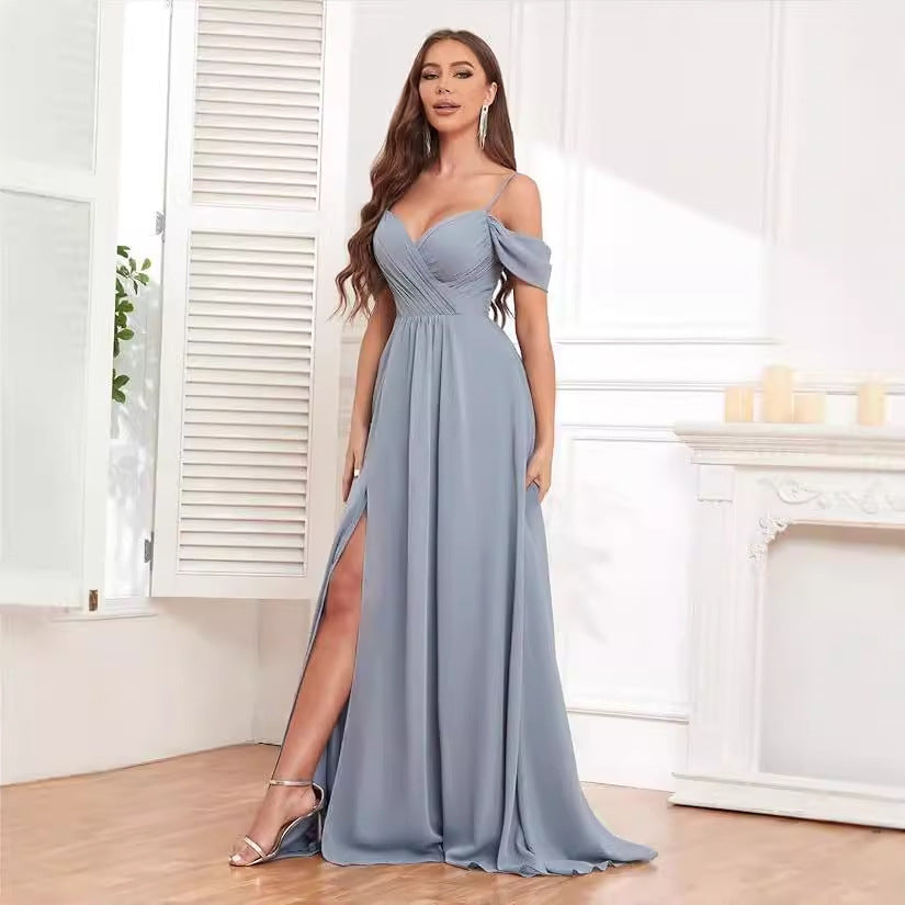 One-shoulder Off-the-shoulder Bridesmaid Dress