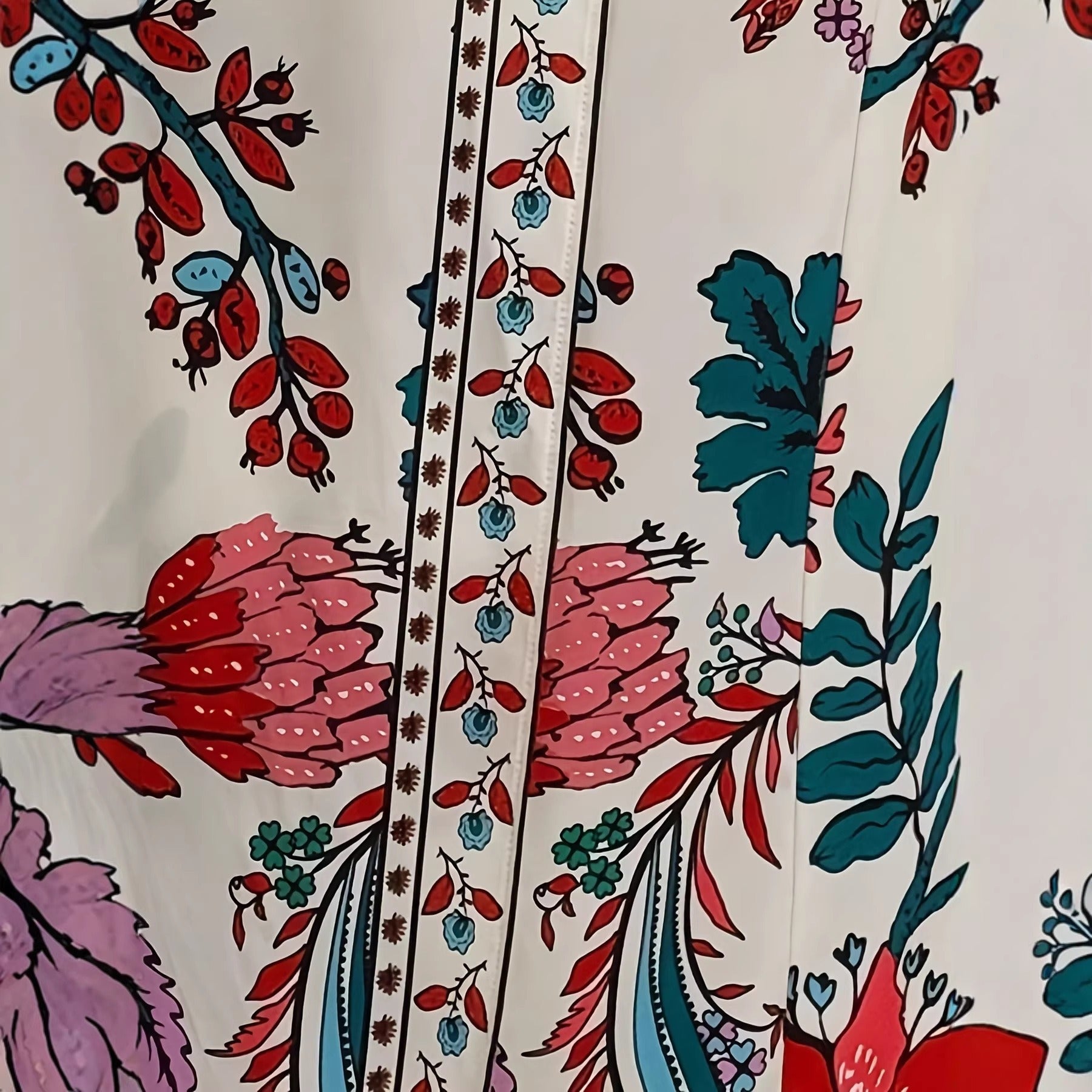 Printed High-Waisted Skirt Womens Fashion Tie-Up Long Dress