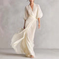European And American-style Slim-fit Long Dress For Women