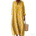 Womens Loose-fitting Colorful Beach Dress Casual And Fashionable