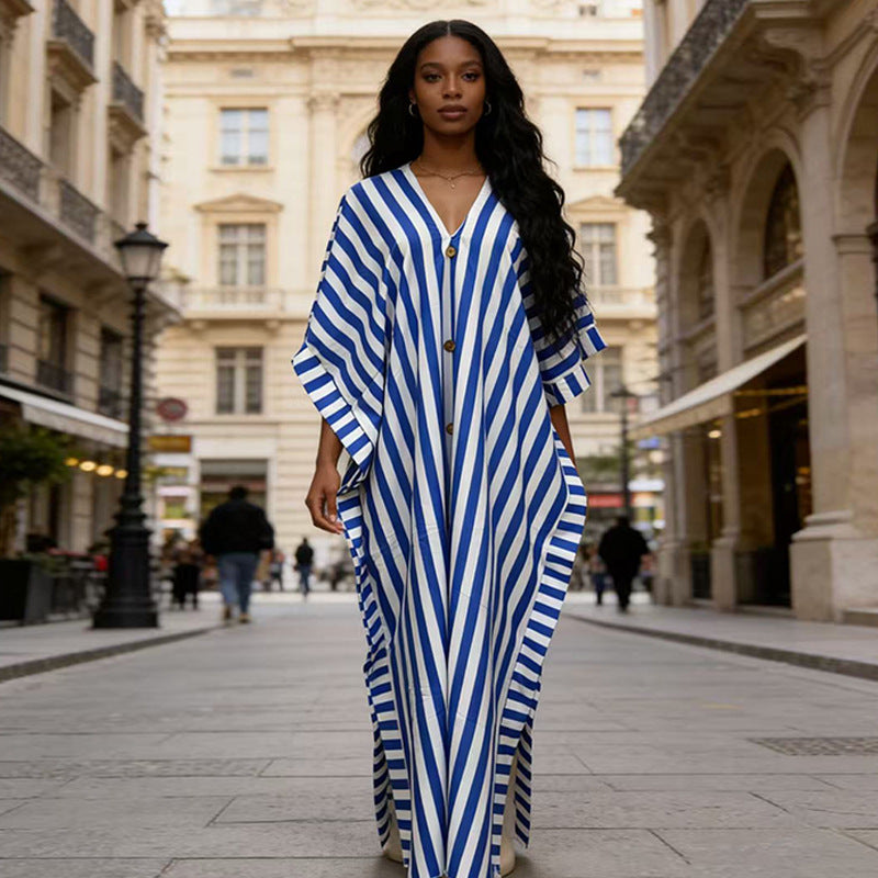 Casual Loose-fitting Dress African Style Plus Size Fashionable Long
