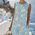 Round-neck Pullover Trendy And Fashionable Patchwork Women's Dress