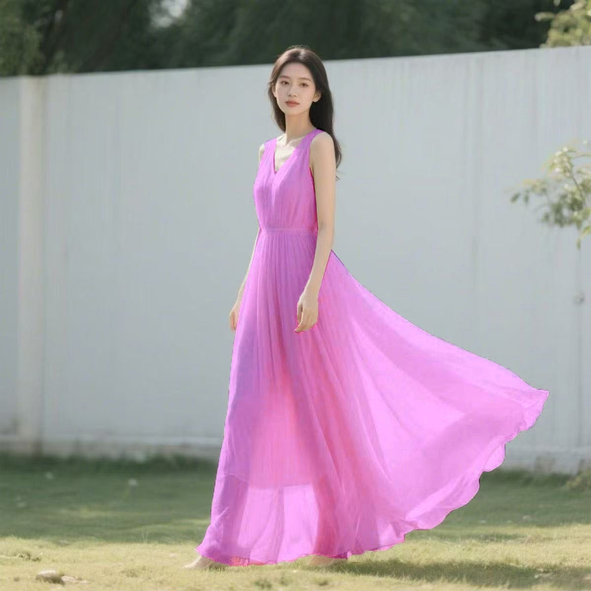 Bohemian-style Beach Dress For Photos Women's