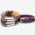Stainless Steel Iron Dog Collar with Laser Lettering