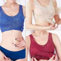 Beautiful back lace bra gathered to receive the milk adjustment type on the traceless thin bra without rims underwear female large size