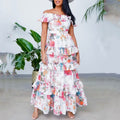 Women's Ruffled Hem Long Casual Dress