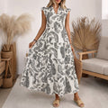 Bohemian Vintage Style Printed Dress