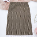 Fashionable And Elegant Womens Sheath Skirt With Fine Shimmering Plaid Pattern