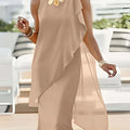Summer Urban Women Elegant Irregular Chiffon Dress