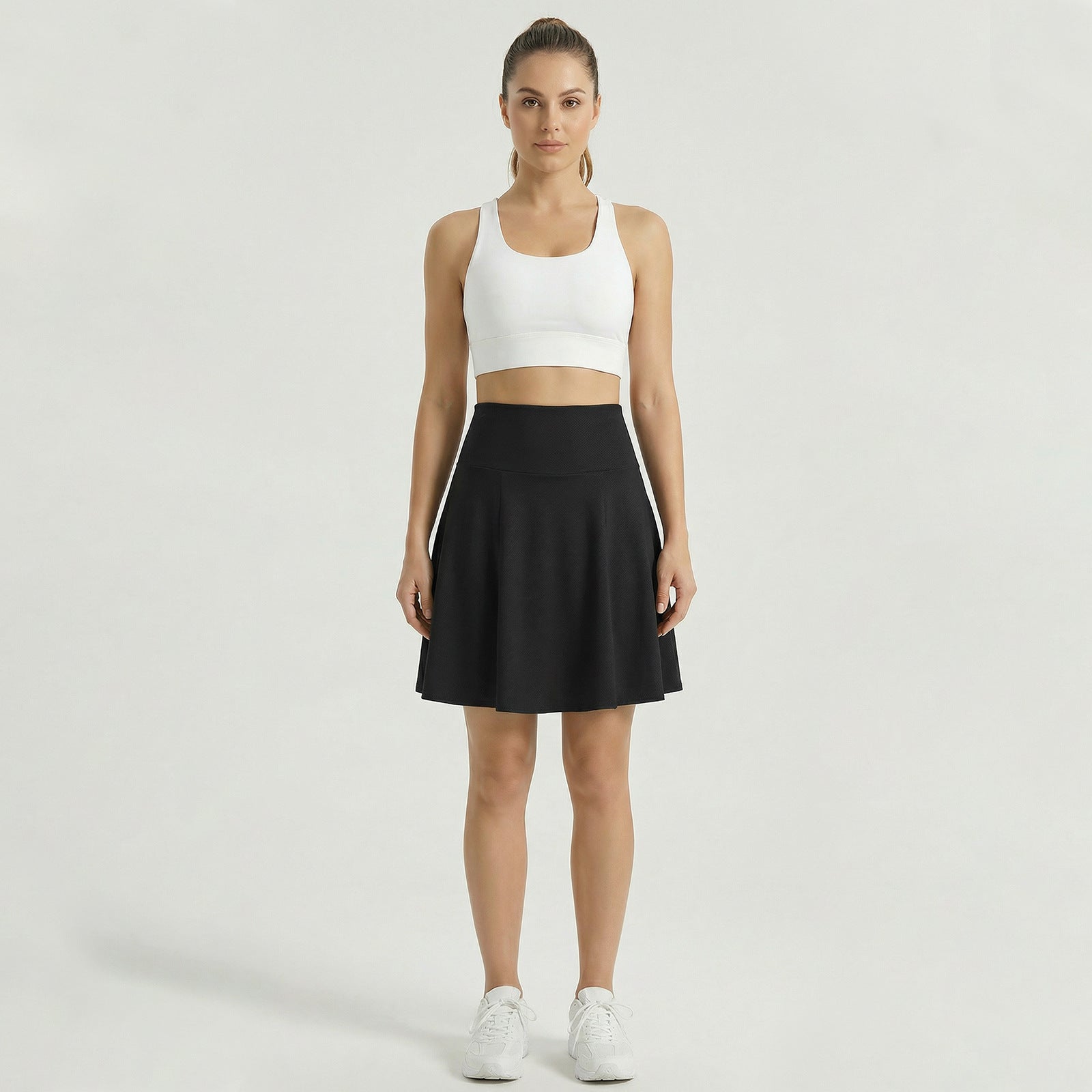 High-waisted Athletic Skirt A-line Silhouette Figure-flattering