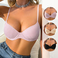 Lift-and-pinch Underwire Bras With A Sleek, Ribbed Design For A Beautiful Backperfect For European And American Styles
