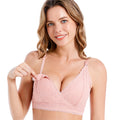 Women's Lace Nursing Bra Without Steel Ring After Pregnancy