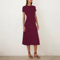 Summer Casual Chic New Round-Neck Short-Sleeve Dress