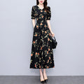 Fashionable Silk Dress Women's Summer Long Style