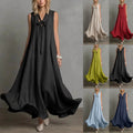 Casual Chic Linen-Cotton Dress Womens Wear