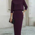 Fashion Urban Commute Bodycon Skirt And Top Two-Piece Set