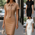 Fitted Waist Slimming Sheath Dress For Women