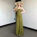 Sexy Beach-Style Strap Dress With Built-in Padded Bra