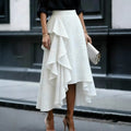 New Irregular Wave-Hem Elegant Skirt