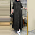 Bohemian Loose Plus-Size Long Cardigan