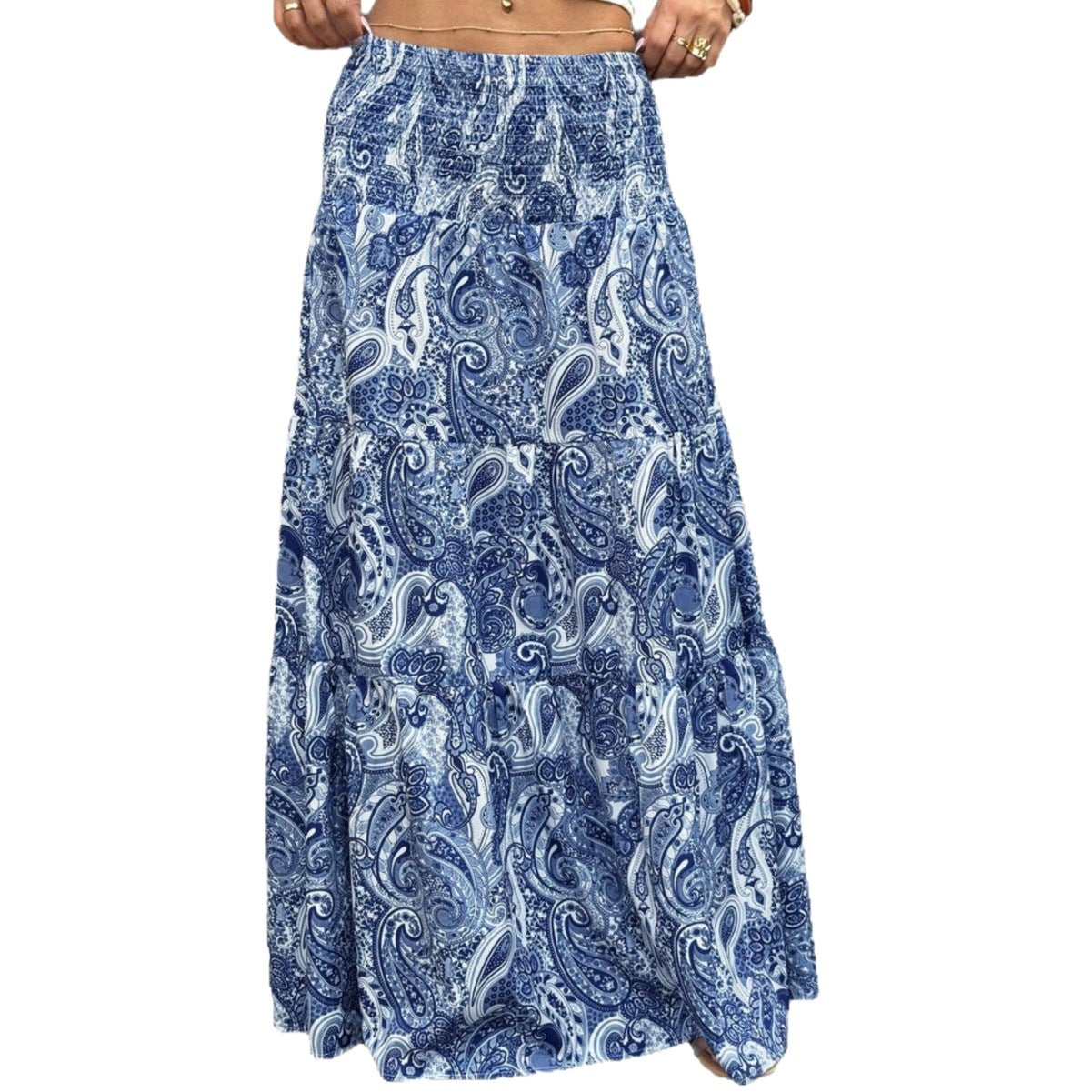 Mid-length Elegant Waist-cinching Skirt For Women