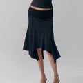 Women's Low-Waist Pleated Irregular Bodycon Skirt