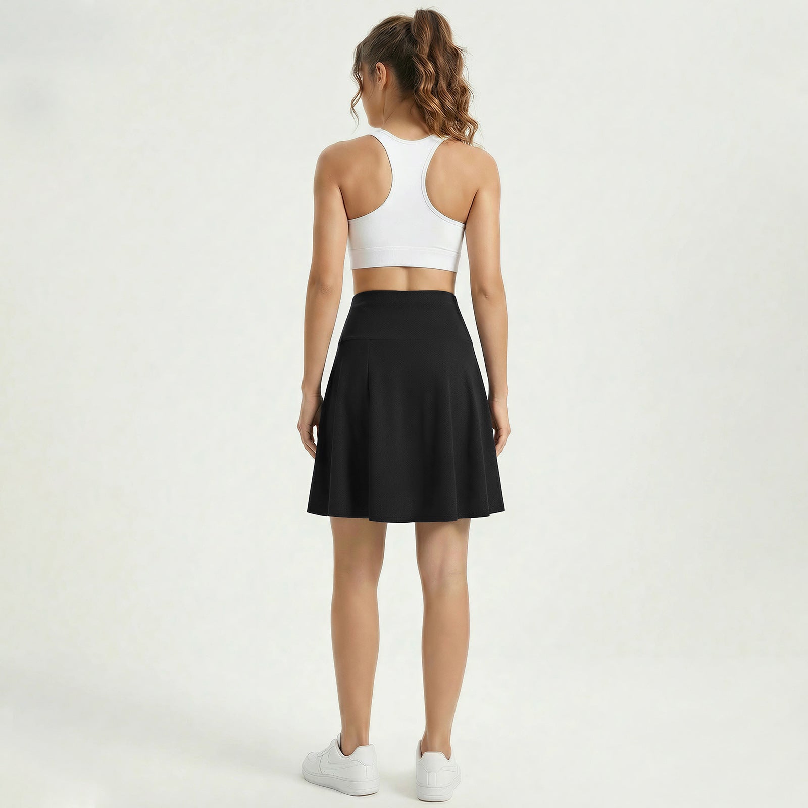 High-waisted Athletic Skirt A-line Silhouette Figure-flattering