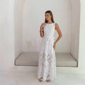 New Womens Chiffon Burnout Dress