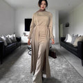Middle Eastern Turkish Elegant Dress And Cardigan Set