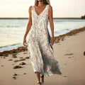 Sleeveless Casual Printed Elegant Slim-fit Dress