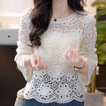 Large-size Springsummer Flared-sleeve Long-sleeve Sun-protective Tunic