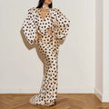 Vintage Polka Dot Puff Sleeve Dress