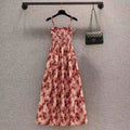 Women's Rose Pleated Strap Dress