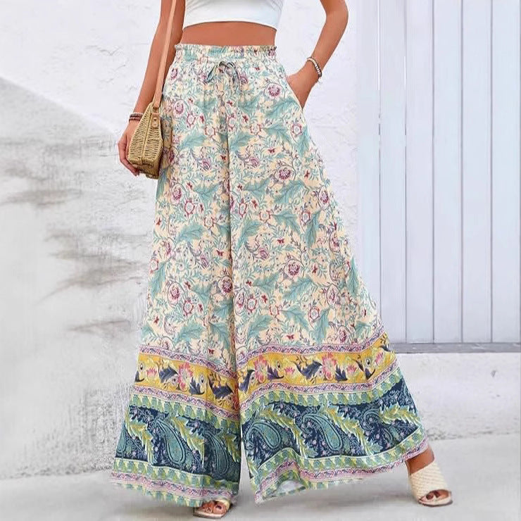 Bohemian Multicolor Printed Sweet Maxi Dress