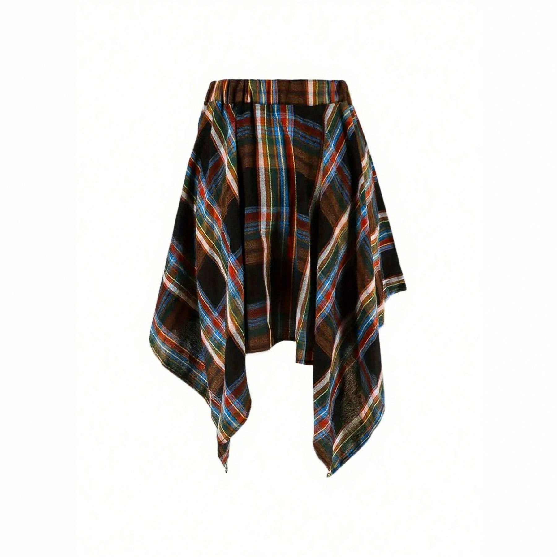 Women's Stylish Patchwork Irregular High-Waist Skirt