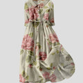 New European And American Style Shirt Dress Bohemian Vacation Style