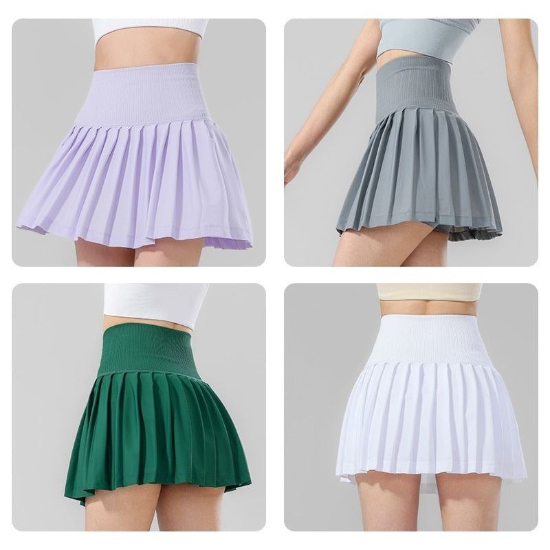 Yoga Non-See-Through Fake Two-Piece Outerwear Sports Skirt