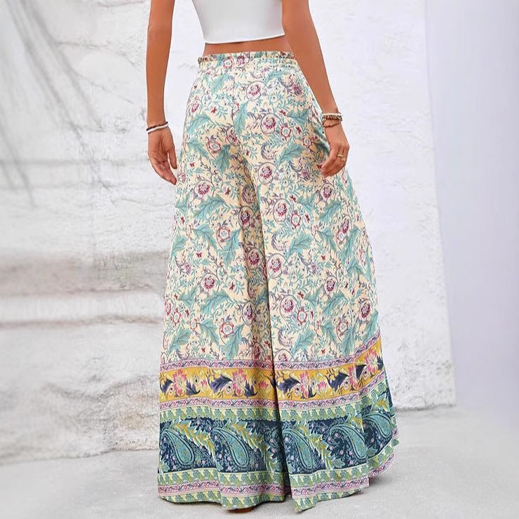Bohemian Multicolor Printed Sweet Maxi Dress