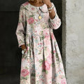 Resort-style Maxi Dress With A Printed Pattern