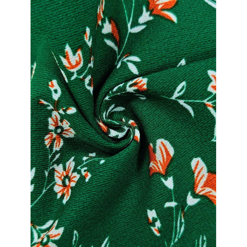 Fashionable Printed Off-Shoulder Waist-Cinched Sheath Fishtail Dress