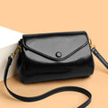 Retro Commuter PU Soft Leather Multi-Compartment Versatile Casual Crossbody Bag