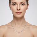 925 Sterling Silver Sterling  Twisted Rope Chain Necklace with Lobster Clasp
